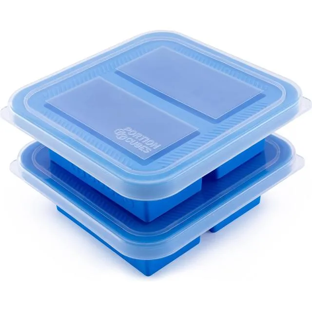Portion Cubes freezable leftover tray